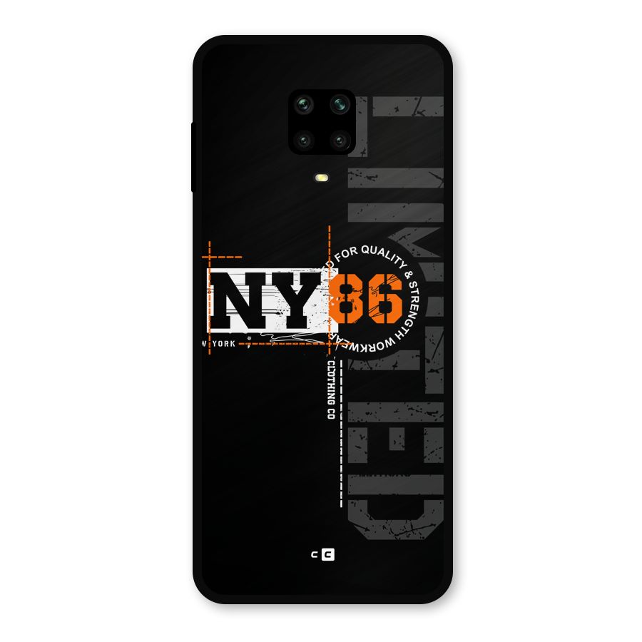 New York Limited Metal Back Case for Poco M2 Pro