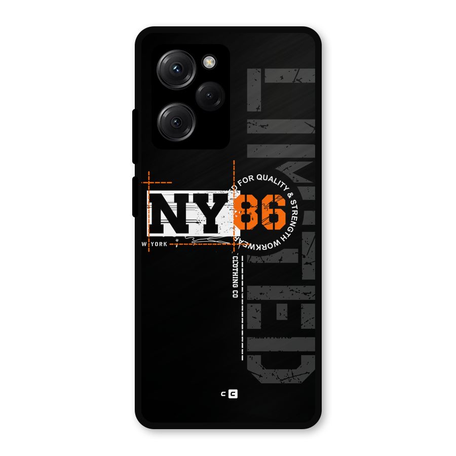 New York Limited Metal Back Case for Poco X5 Pro