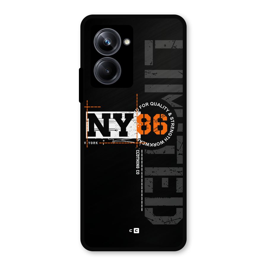 New York Limited Metal Back Case for Realme 10 Pro