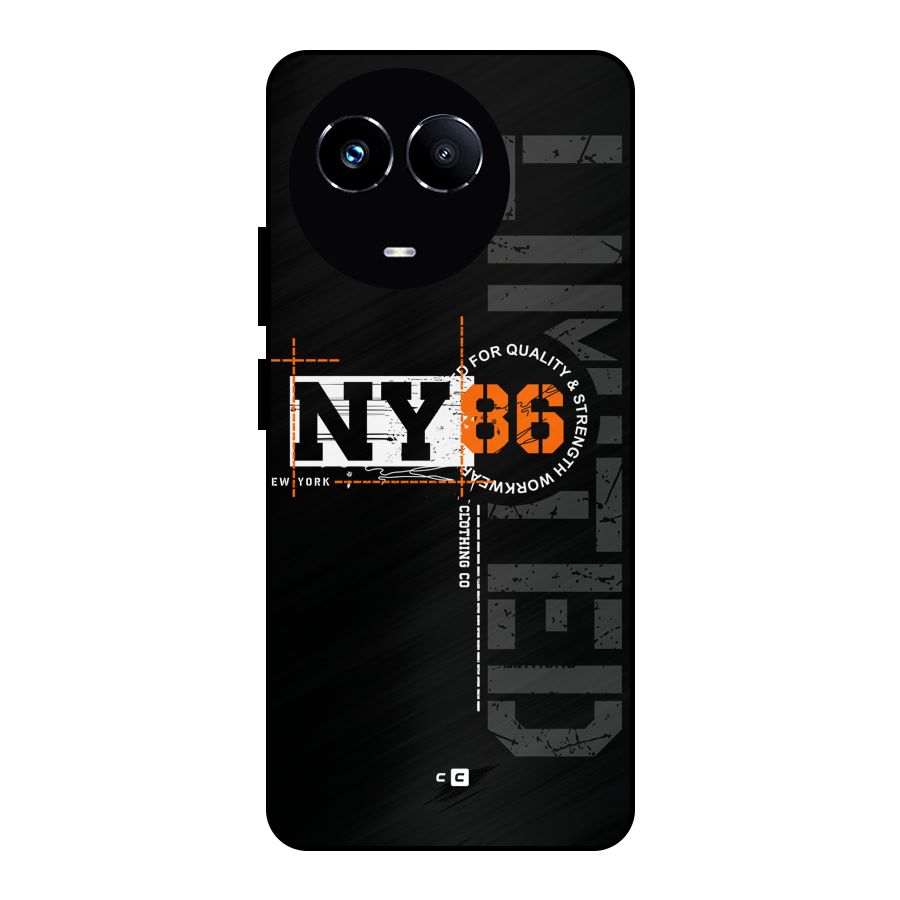 New York Limited Metal Back Case for Realme 11 5G