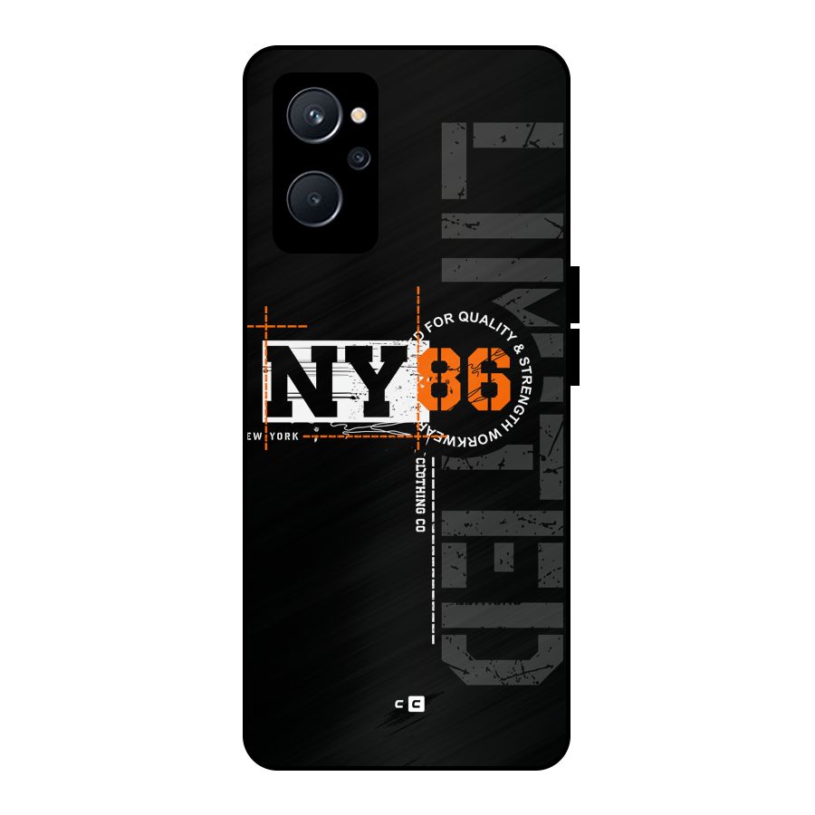 New York Limited Metal Back Case for Realme 9i 5G