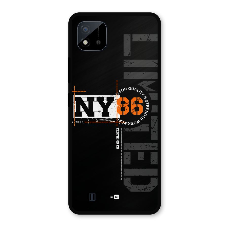 New York Limited Metal Back Case for Realme C11 2021