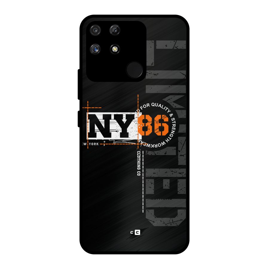 New York Limited Metal Back Case for Realme Narzo 50A