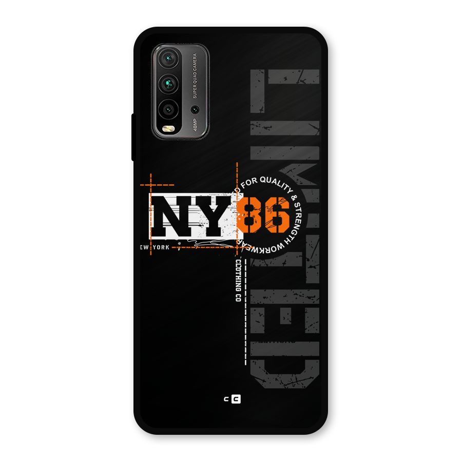 New York Limited Metal Back Case for Redmi 9 Power