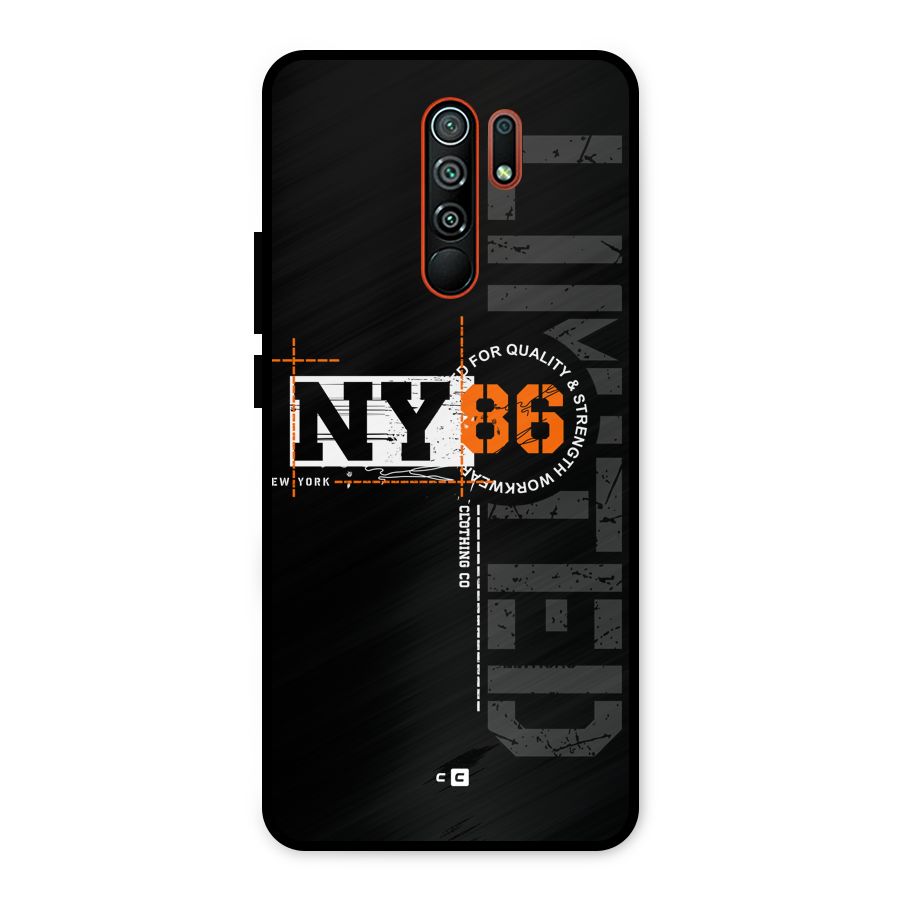 New York Limited Metal Back Case for Redmi 9 Prime