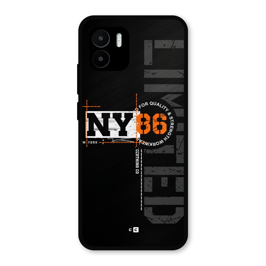 New York Limited Metal Back Case for Redmi A1