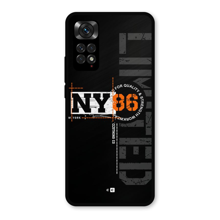 New York Limited Metal Back Case for Redmi Note 11s