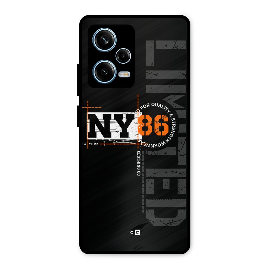 New York Limited Metal Back Case for Redmi Note 12 Pro