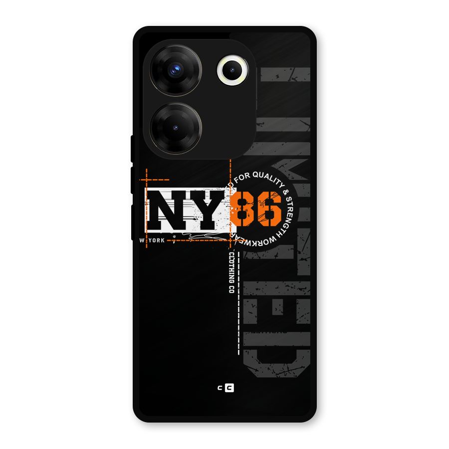New York Limited Metal Back Case for Tecno Camon 20 Pro