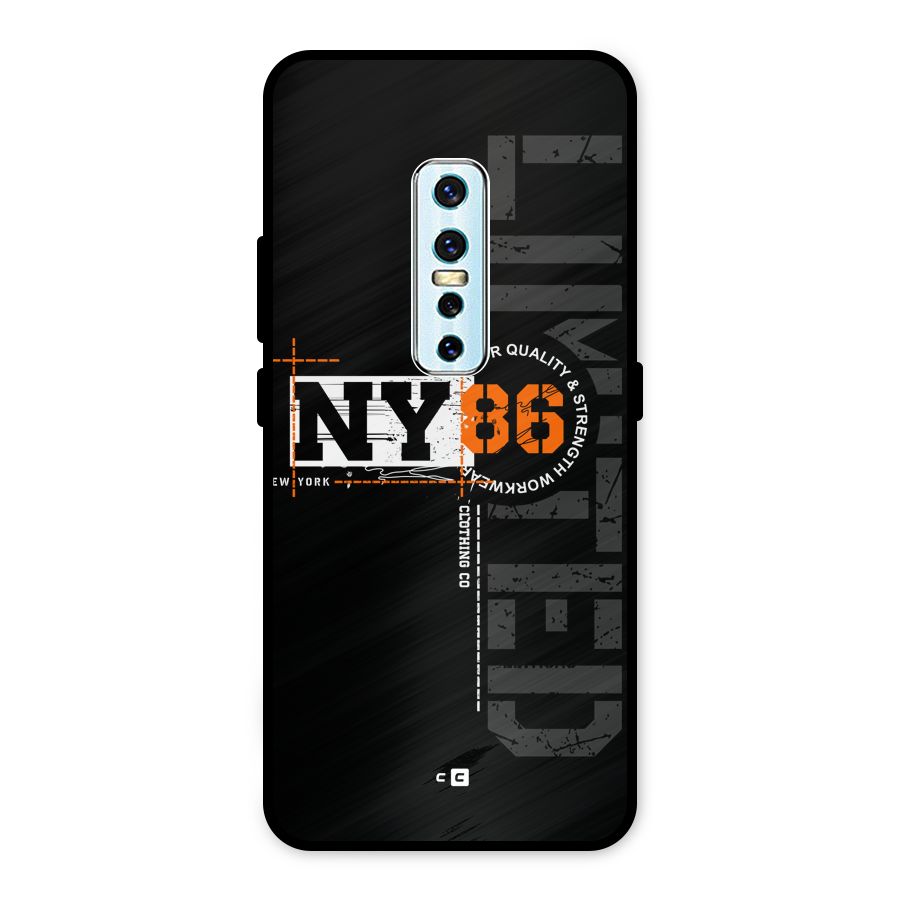 New York Limited Metal Back Case for Vivo V17 Pro