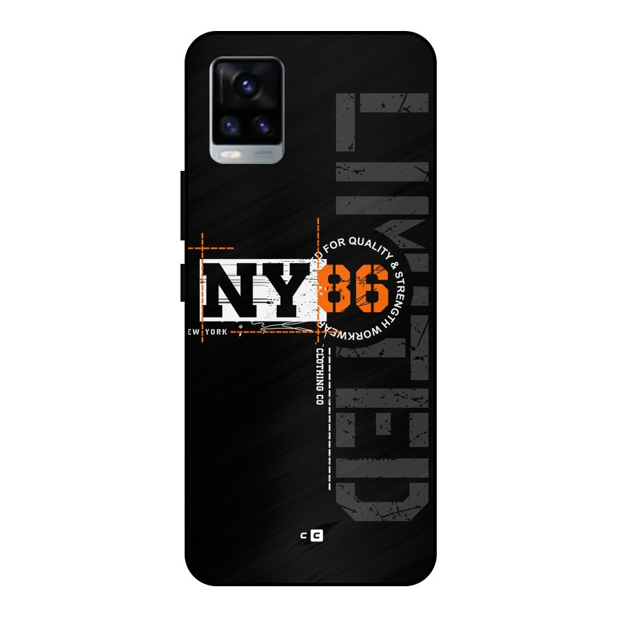 New York Limited Metal Back Case for Vivo V20 2021