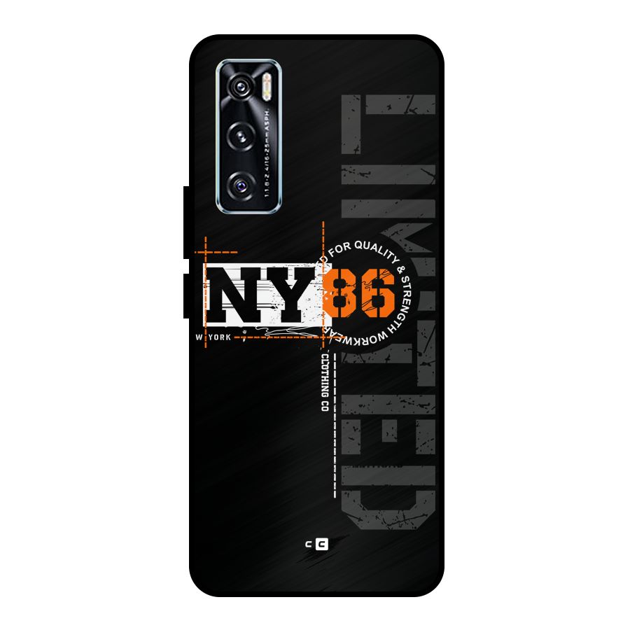 New York Limited Metal Back Case for Vivo V20 SE