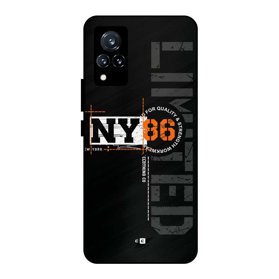 New York Limited Metal Back Case for Vivo V21 5G