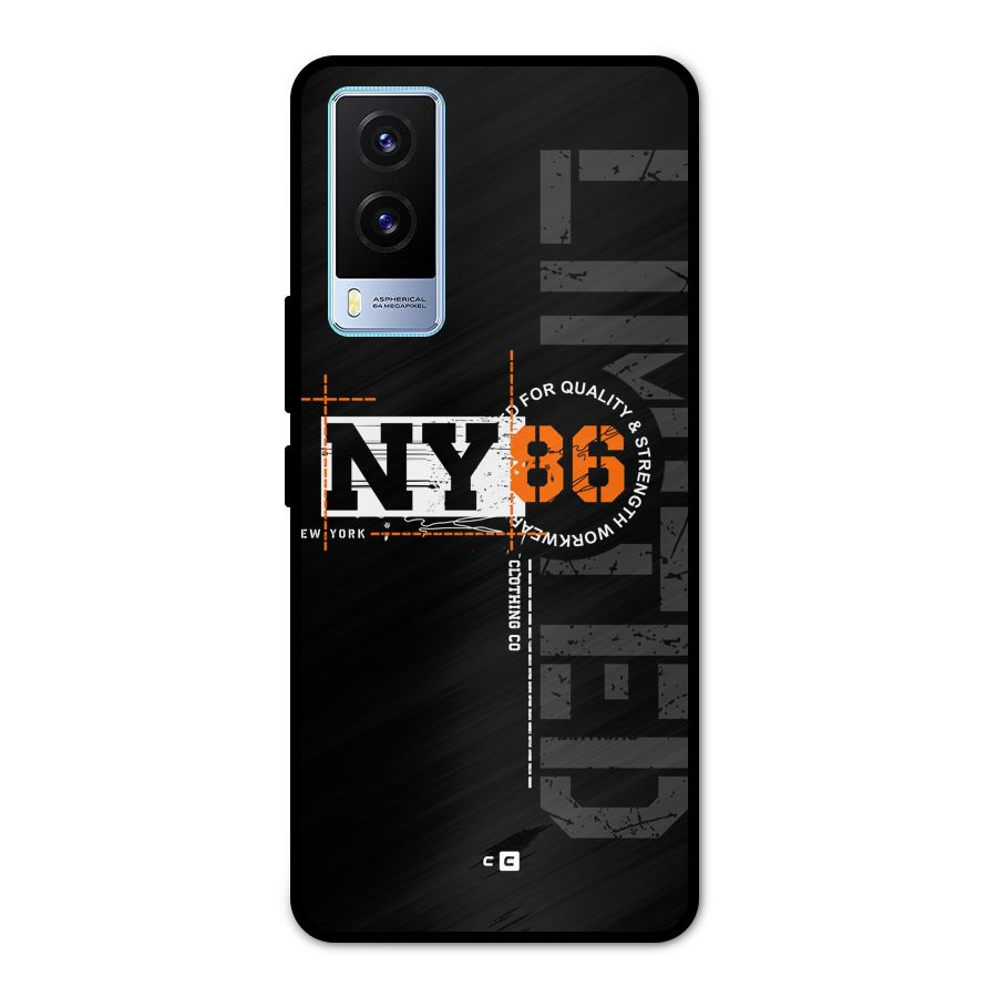 New York Limited Metal Back Case for Vivo V21e 5G