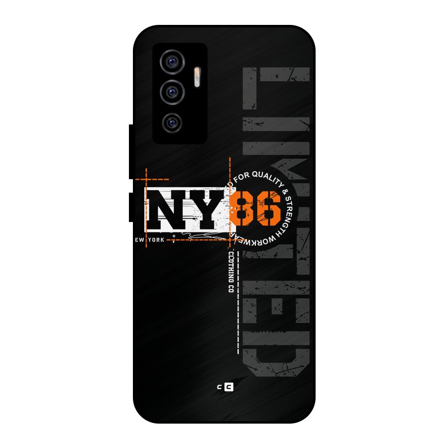 New York Limited Metal Back Case for Vivo V23e