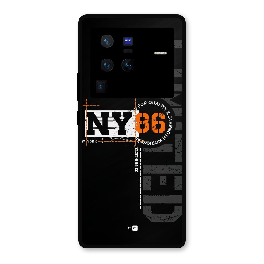 New York Limited Metal Back Case for Vivo X80 Pro