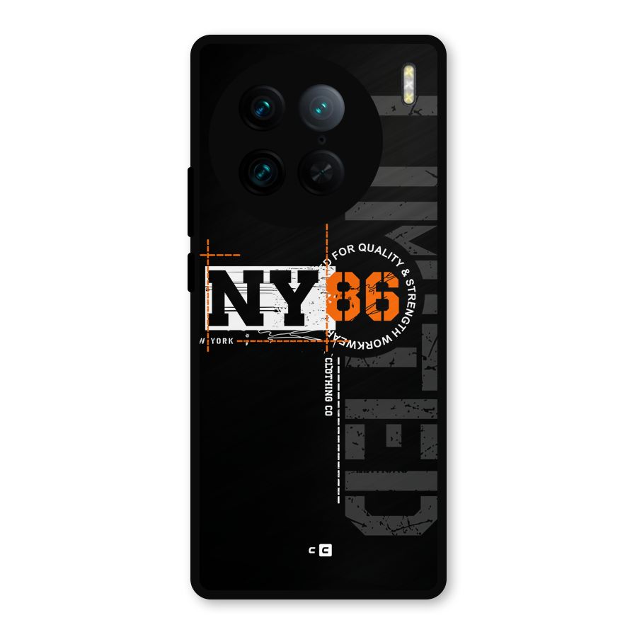 New York Limited Metal Back Case for Vivo X90 Pro