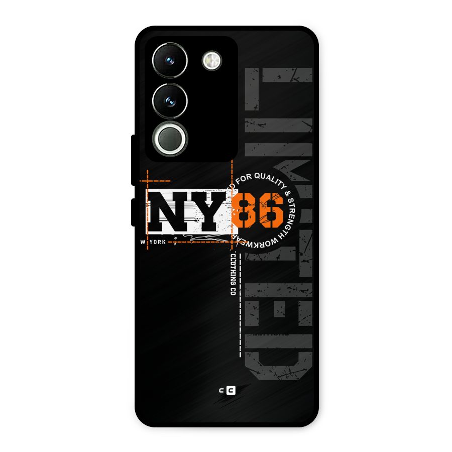 New York Limited Metal Back Case for Vivo Y200