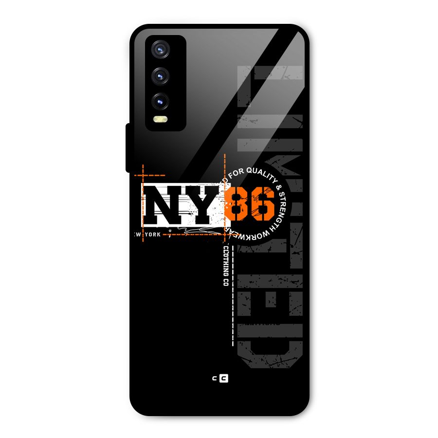 New York Limited Metal Back Case for Vivo Y20g