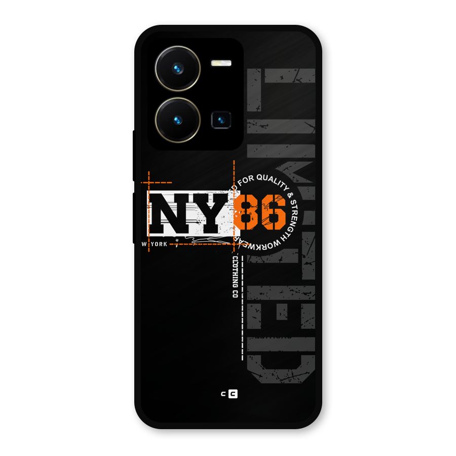 New York Limited Metal Back Case for Vivo Y35
