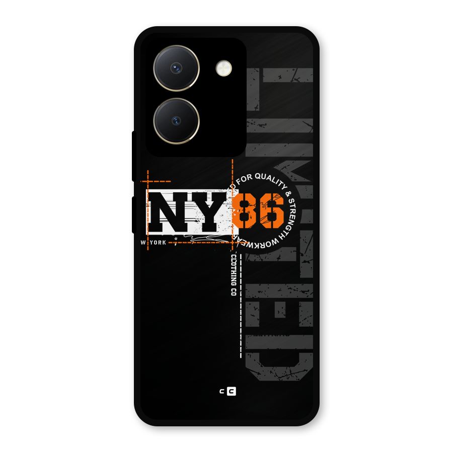 New York Limited Metal Back Case for Vivo Y36