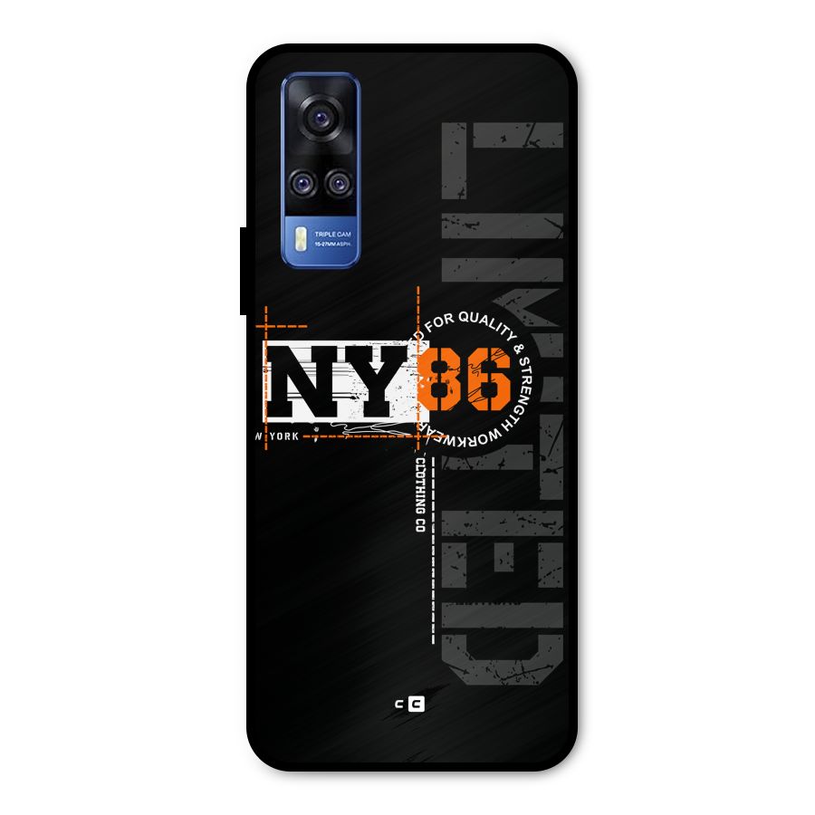 New York Limited Metal Back Case for Vivo Y51A