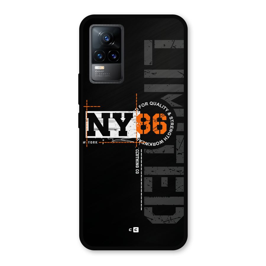 New York Limited Metal Back Case for Vivo Y73