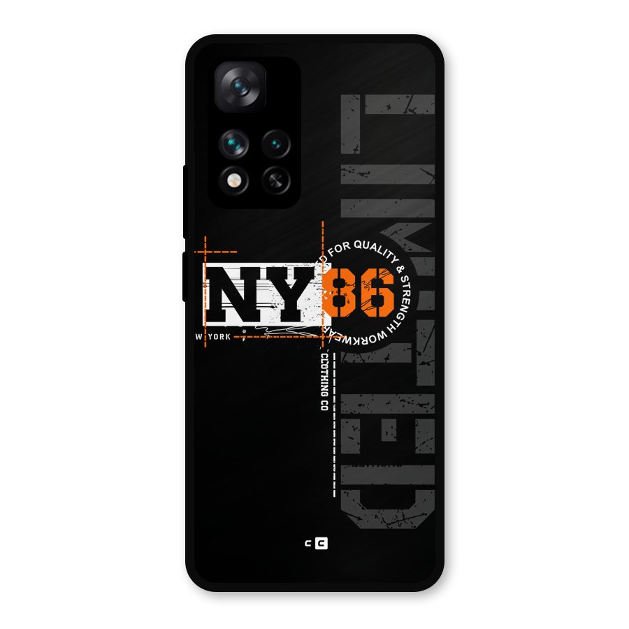 New York Limited Metal Back Case for Xiaomi 11i Hypercharge 5G