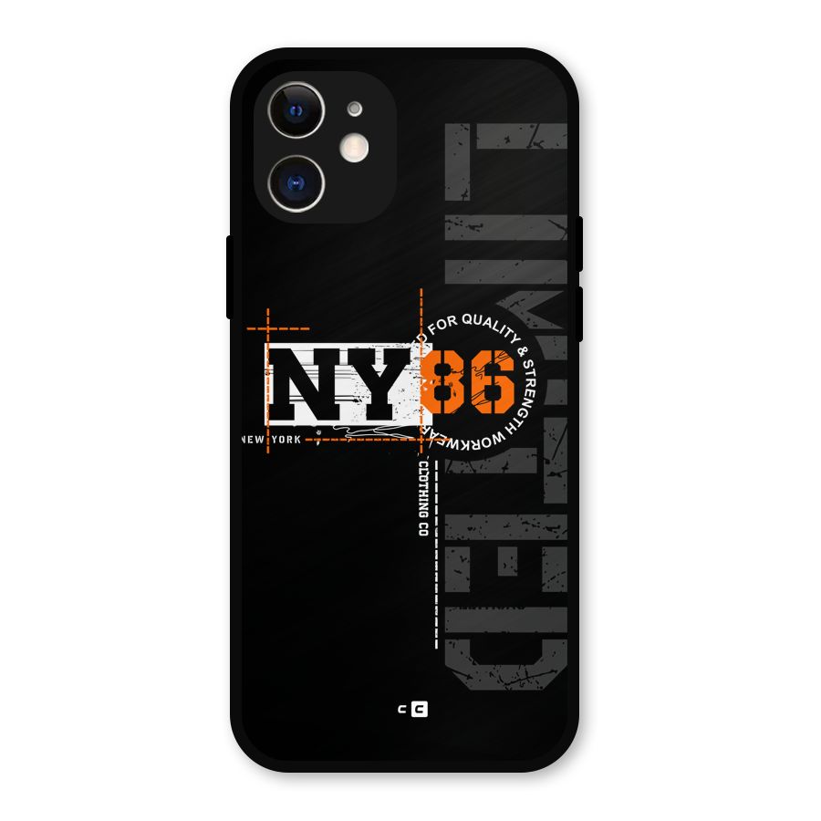 New York Limited Metal Back Case for iPhone 12
