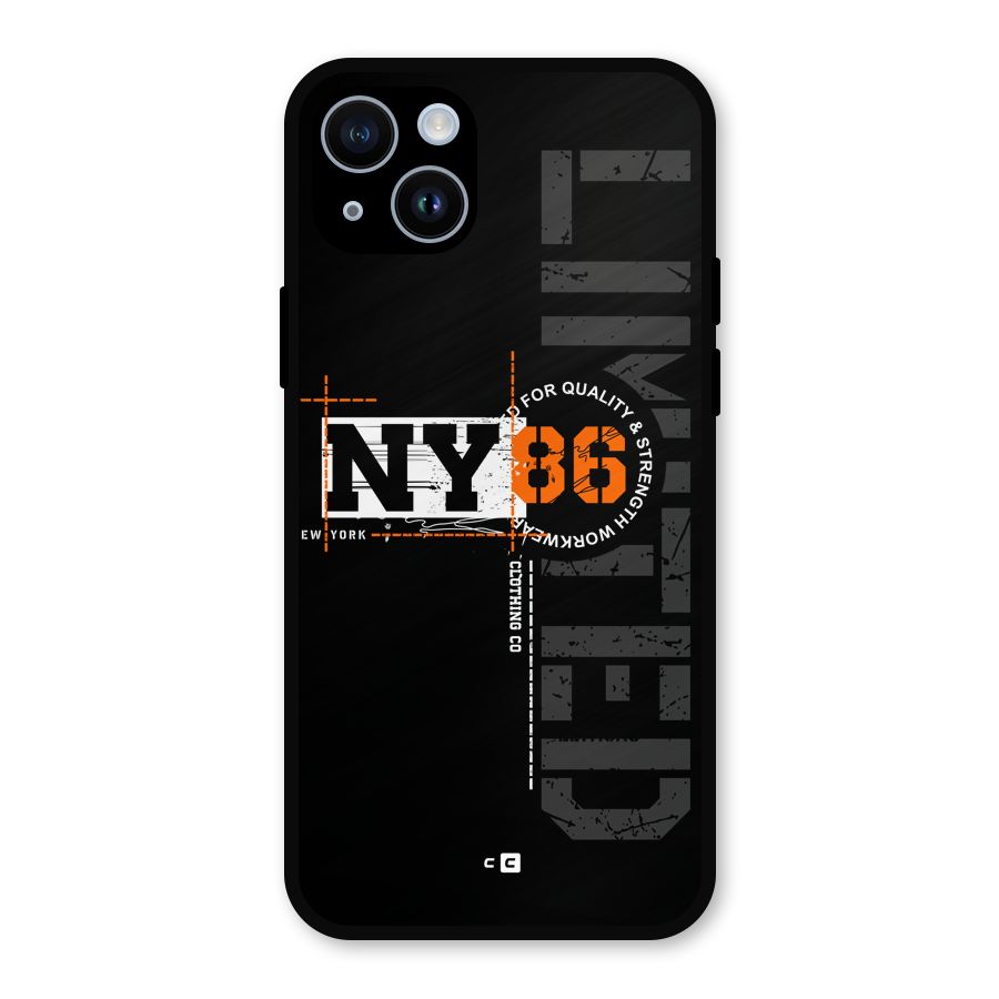 New York Limited Metal Back Case for iPhone 14