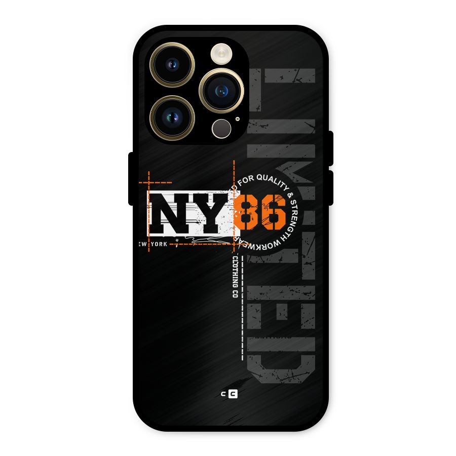 New York Limited Metal Back Case for iPhone 14 Pro