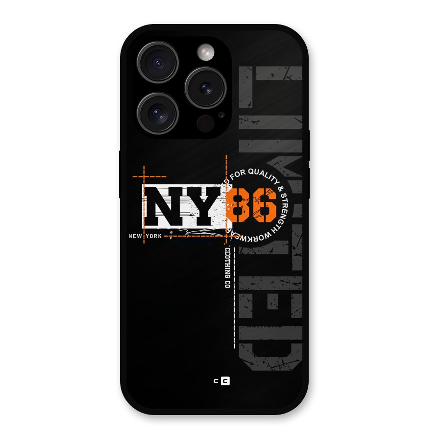 New York Limited Metal Back Case for iPhone 15 Pro