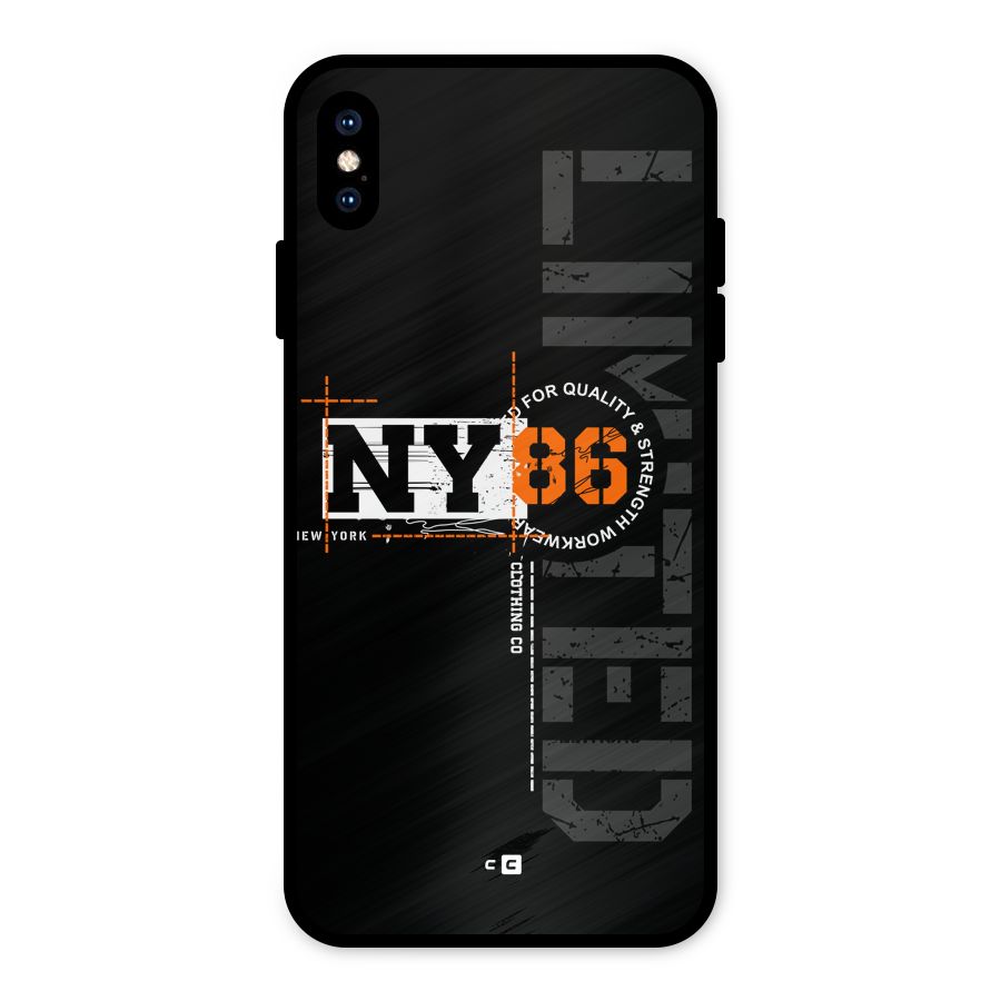 New York Limited Metal Back Case for iPhone XS Max