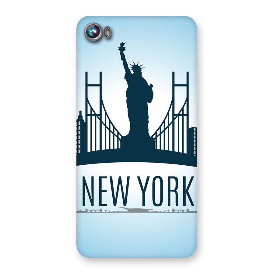 New York Skyline Back Case for Micromax Canvas Fire 4 A107