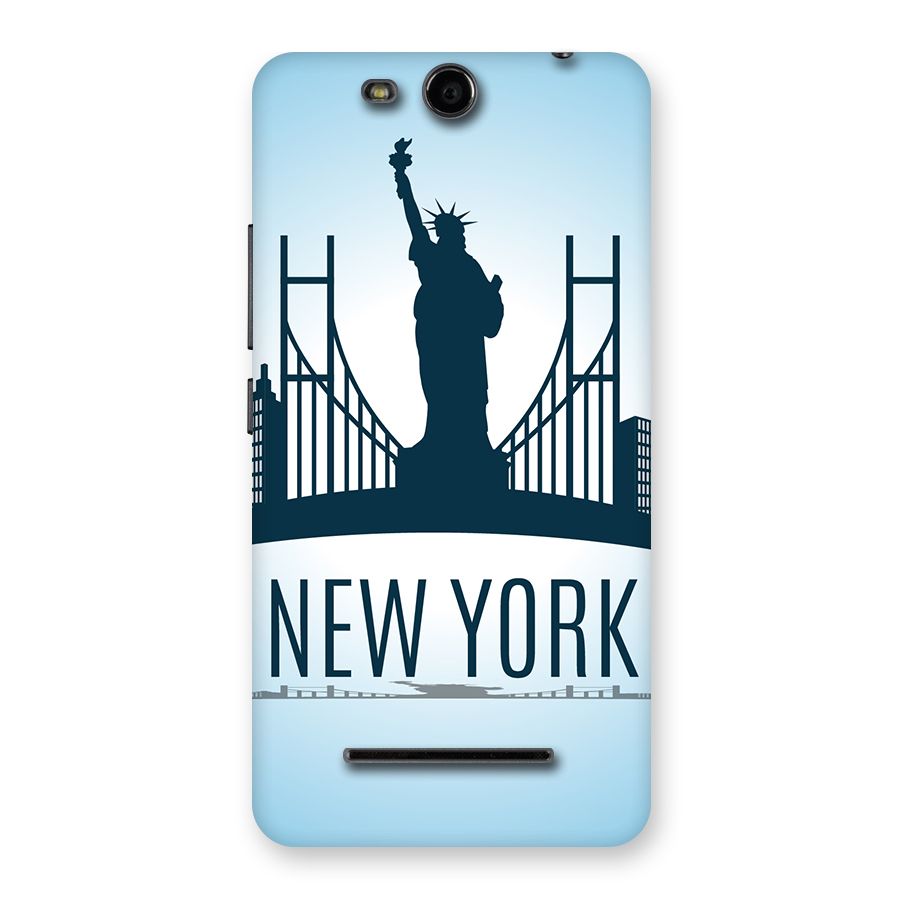 New York Skyline Back Case for Micromax Canvas Juice 3 Q392