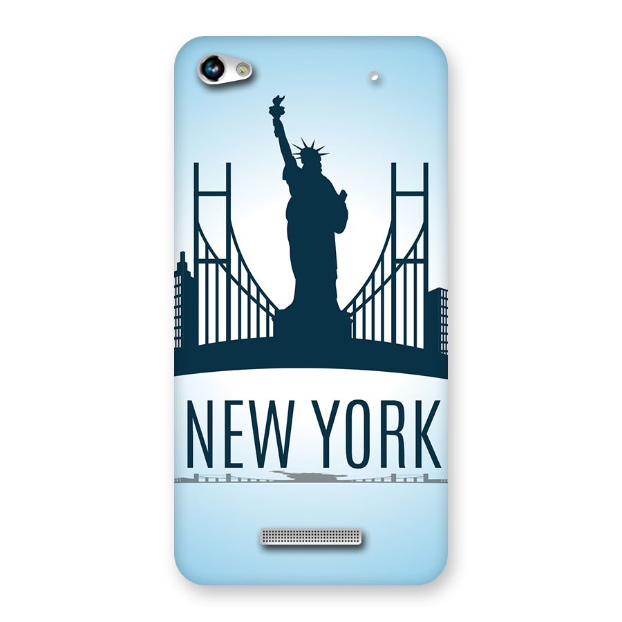 New York Skyline Back Case for Micromax Hue 2