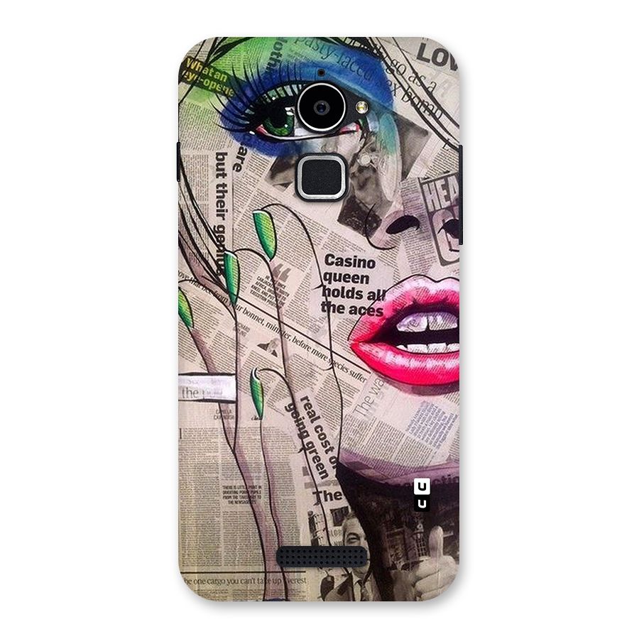 Newspaper Girl Art Back Case for Coolpad Note 3 Lite