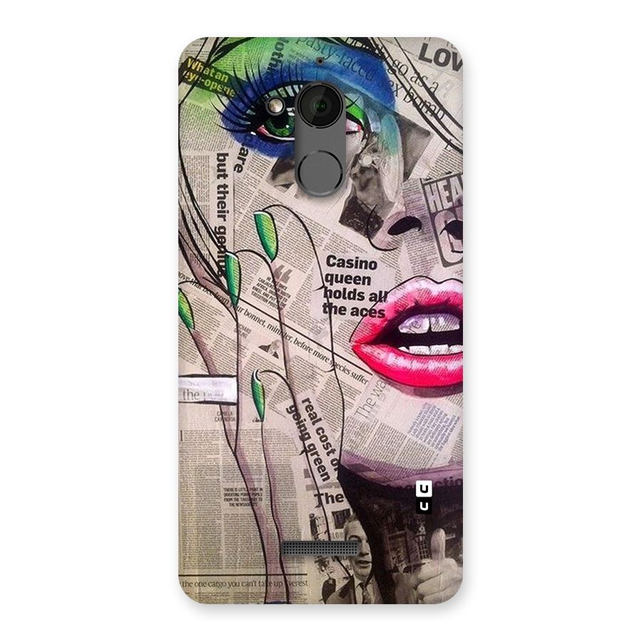 Newspaper Girl Art Back Case for Coolpad Note 5