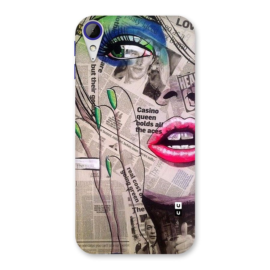Newspaper Girl Art Back Case for Desire 830