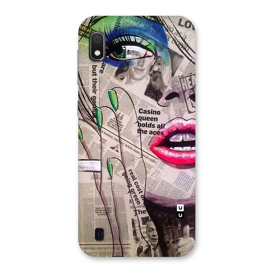 Newspaper Girl Art Back Case for Galaxy A10