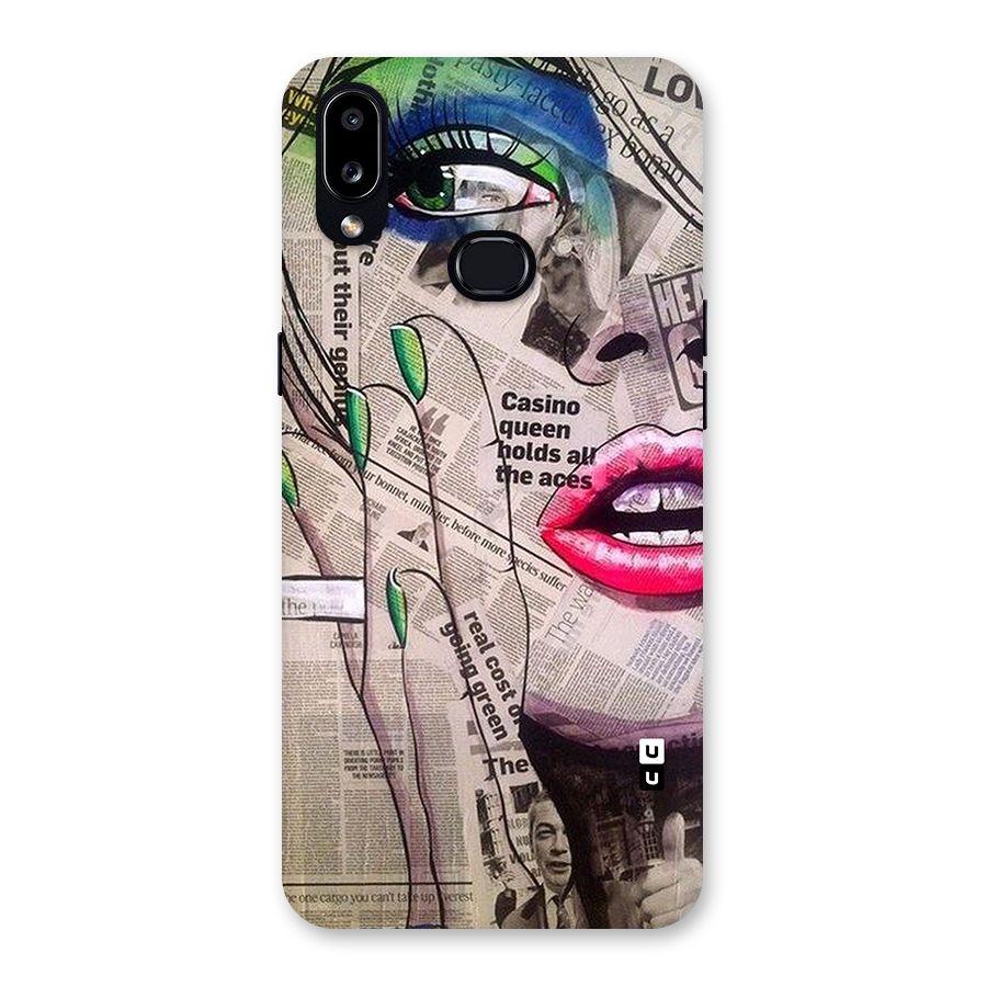 Newspaper Girl Art Back Case for Galaxy A10s