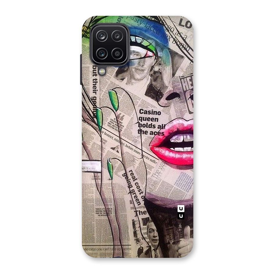 Newspaper Girl Art Back Case for Galaxy A12