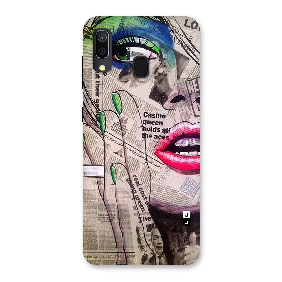 Newspaper Girl Art Back Case for Galaxy A20