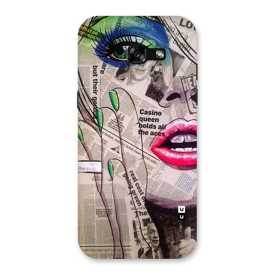 Newspaper Girl Art Back Case for Galaxy A5 2017