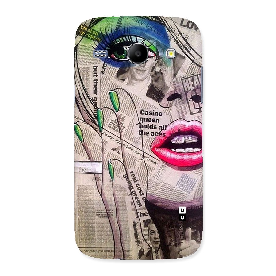 Newspaper Girl Art Back Case for Galaxy Core
