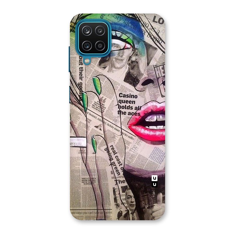 Newspaper Girl Art Back Case for Galaxy F12