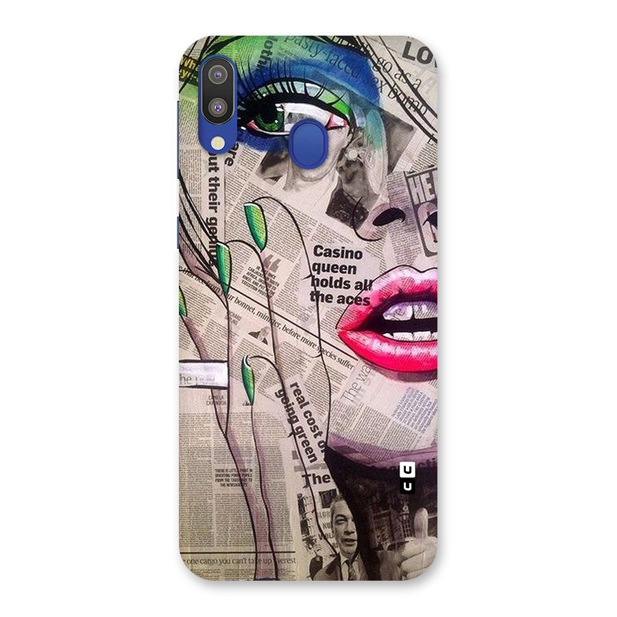 Newspaper Girl Art Back Case for Galaxy M20