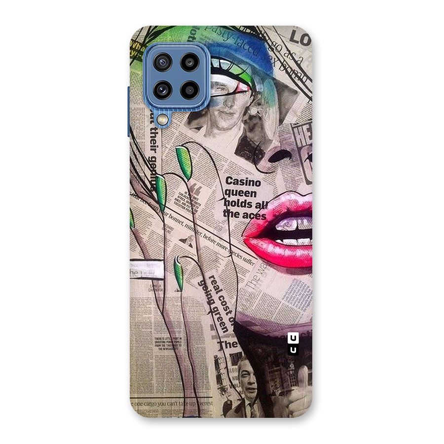 Newspaper Girl Art Back Case for Galaxy M32