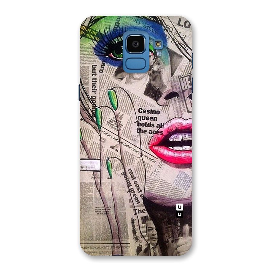 Newspaper Girl Art Back Case for Galaxy On6