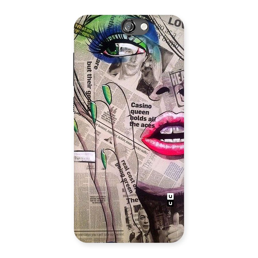 Newspaper Girl Art Back Case for HTC One A9